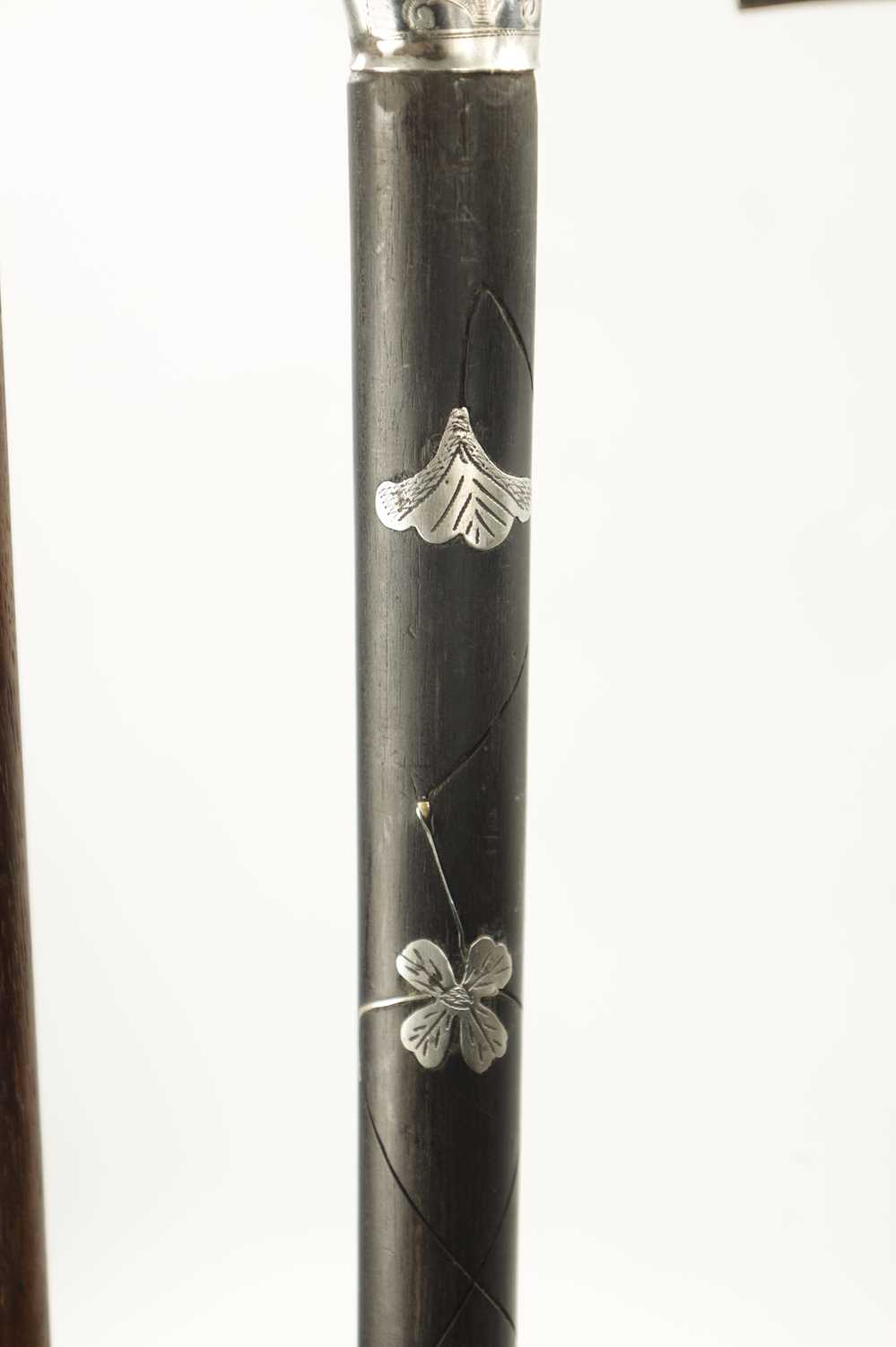 OF GOLFING INTEREST, A COLLECTION OF THREE 19TH CENTURY SILVER TOPPED WALKING STICKS - Image 7 of 9