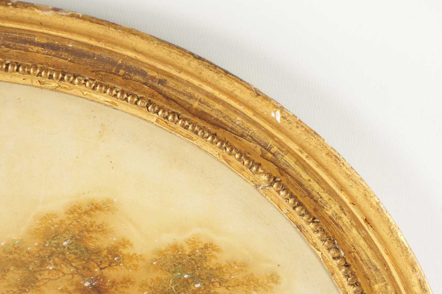 A LATE 19TH CENTURY OVAL OIL ON TIN - Image 4 of 5