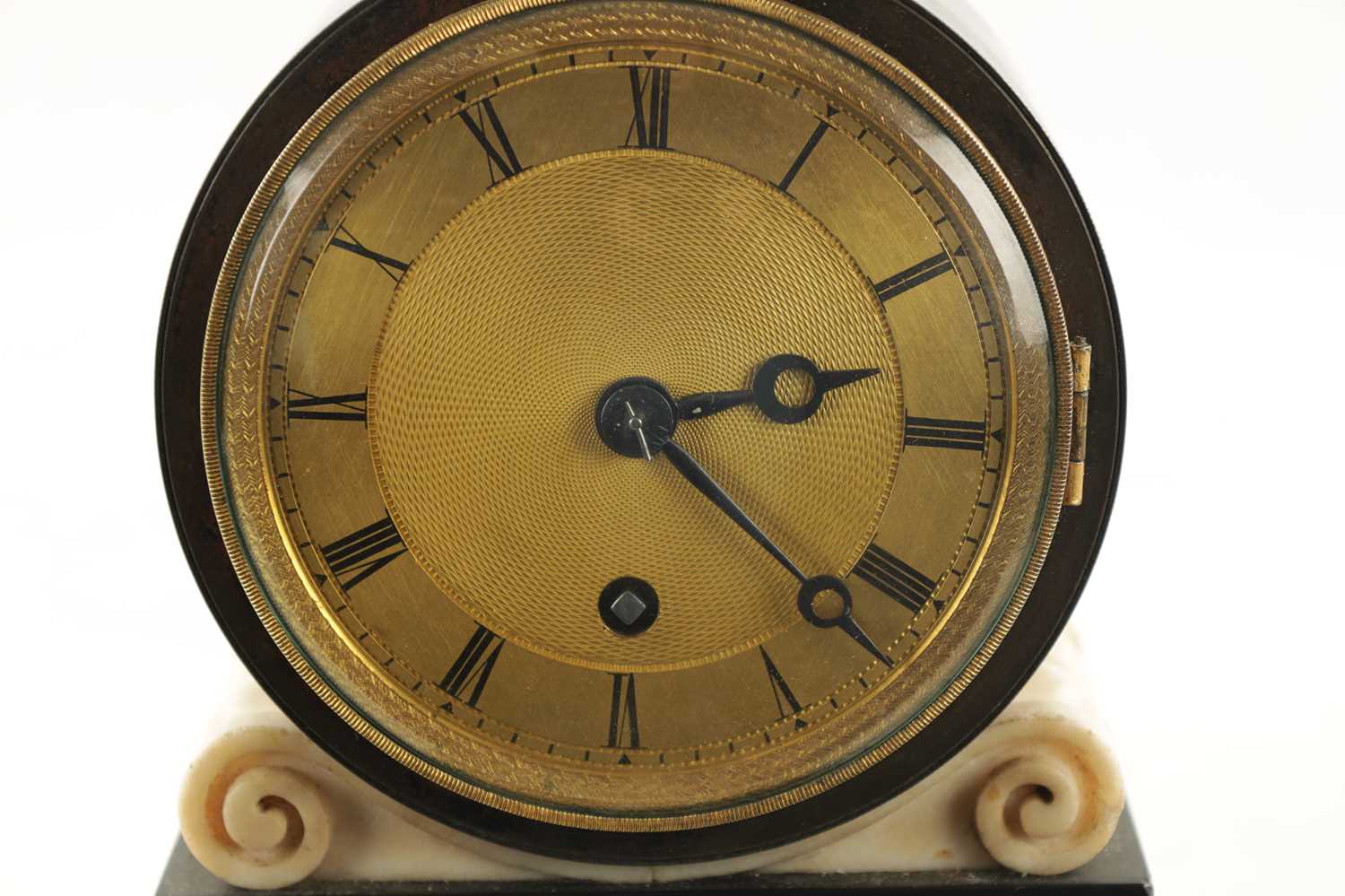 HENRY, BERKELEY SQUARE. A REGENCY MARBLE FUSEE MANTEL CLOCK - Image 3 of 7