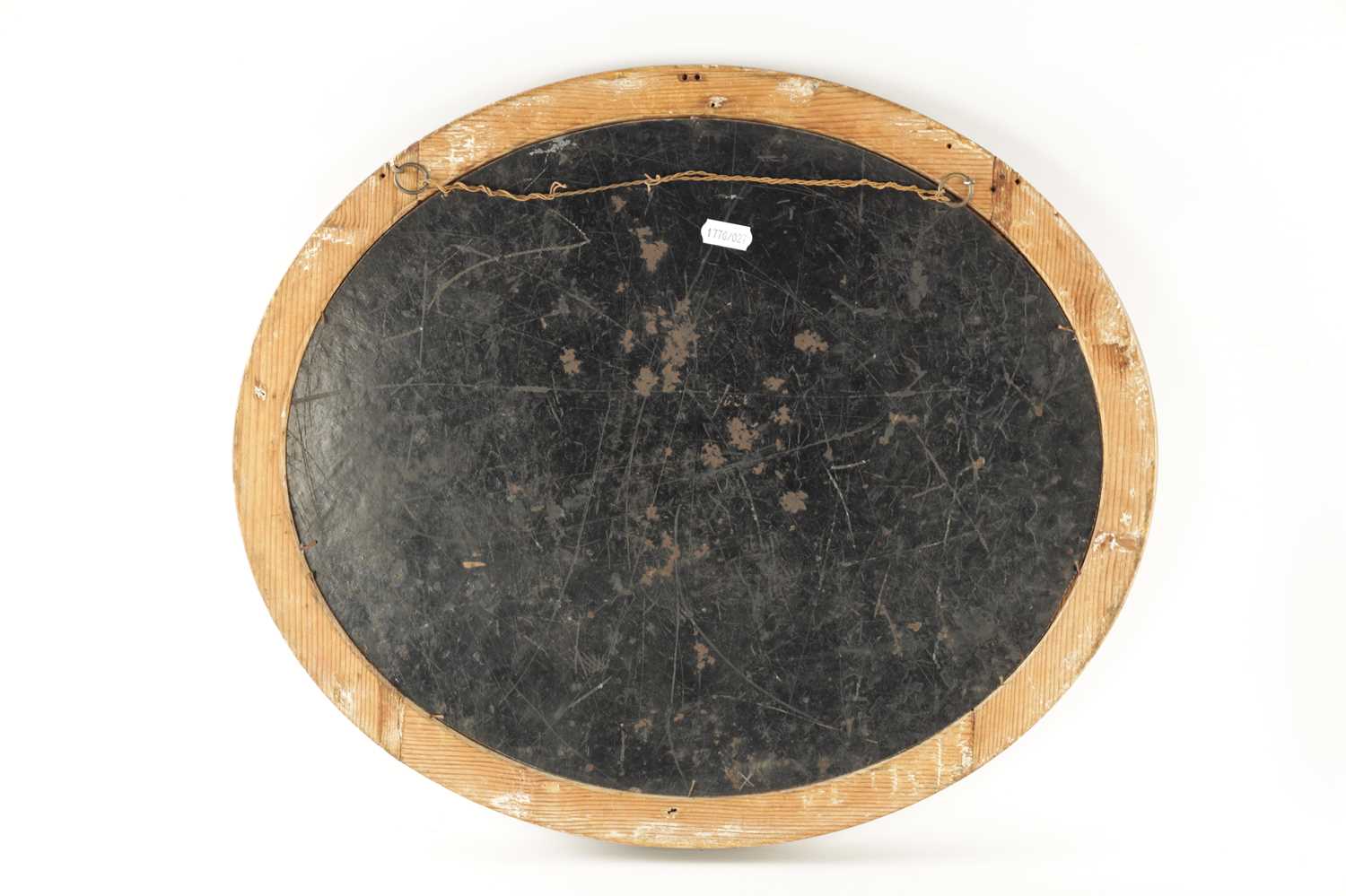 A LATE 19TH CENTURY OVAL OIL ON TIN - Image 5 of 5