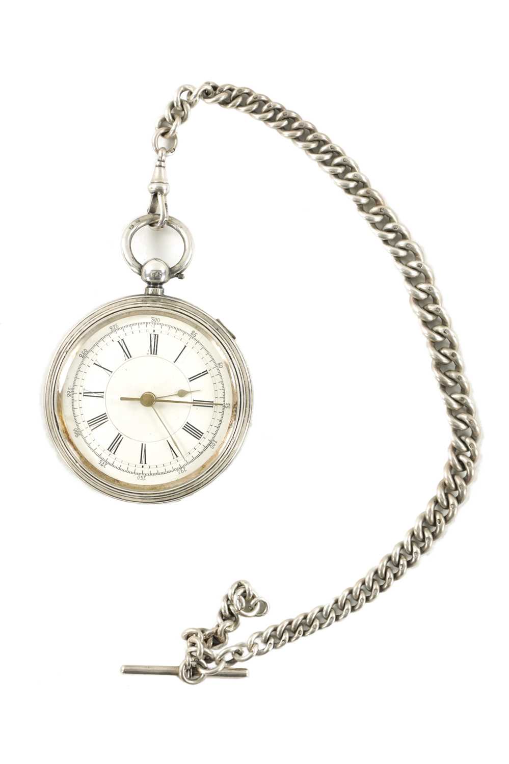 A LARGE LATE 19TH CENTURY DOCTORS SILVER POCKET WATCH