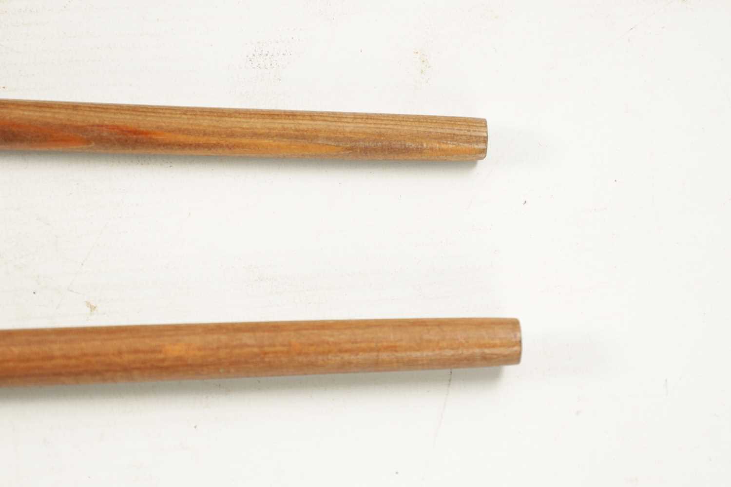 TWO LATE 19TH CENTURY AGATE AND STONE TOPPED WALKING STICKS - Image 4 of 4