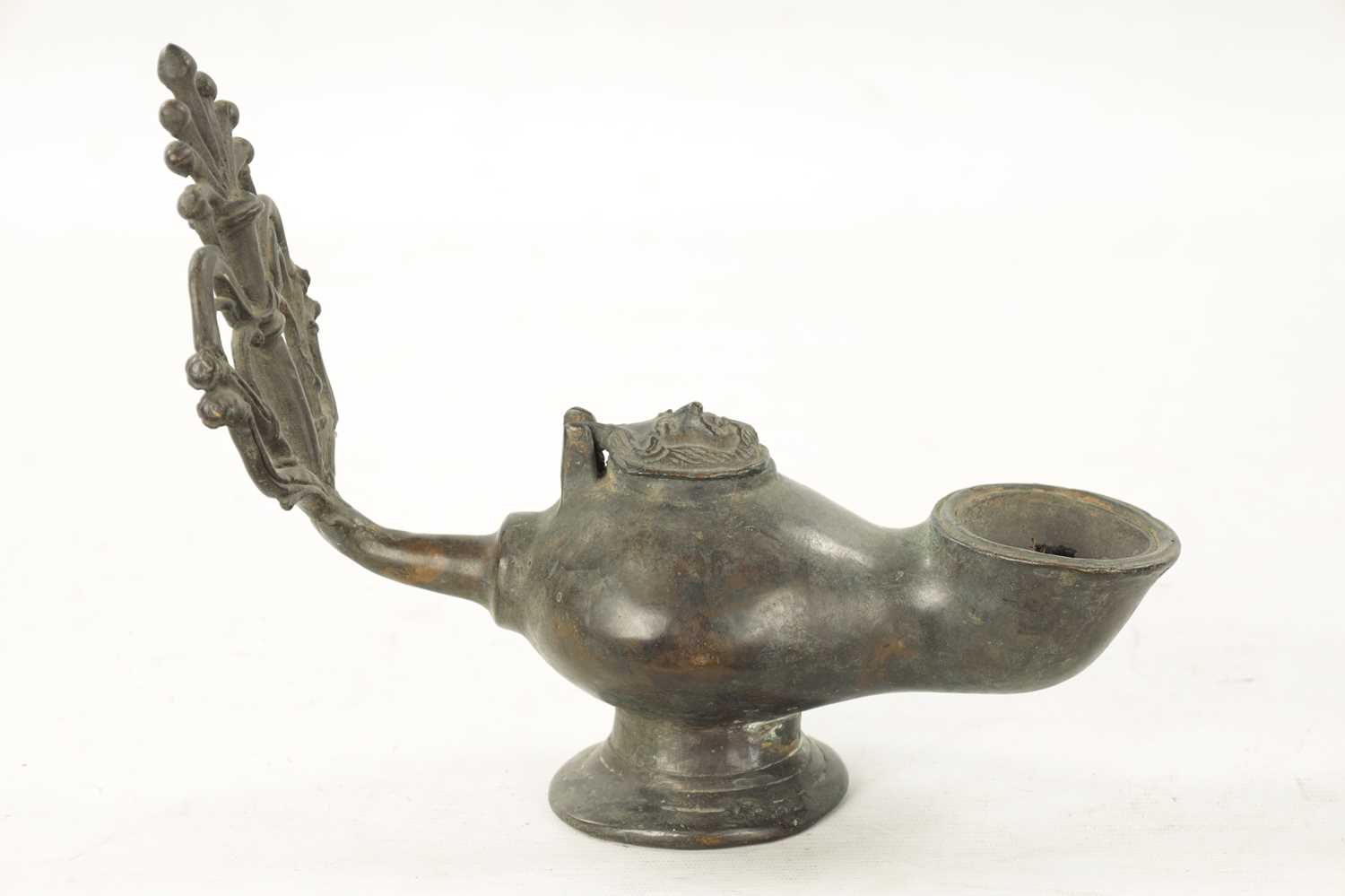 AN 18TH CENTURY PEWTER WHALING LAMP - Image 6 of 7