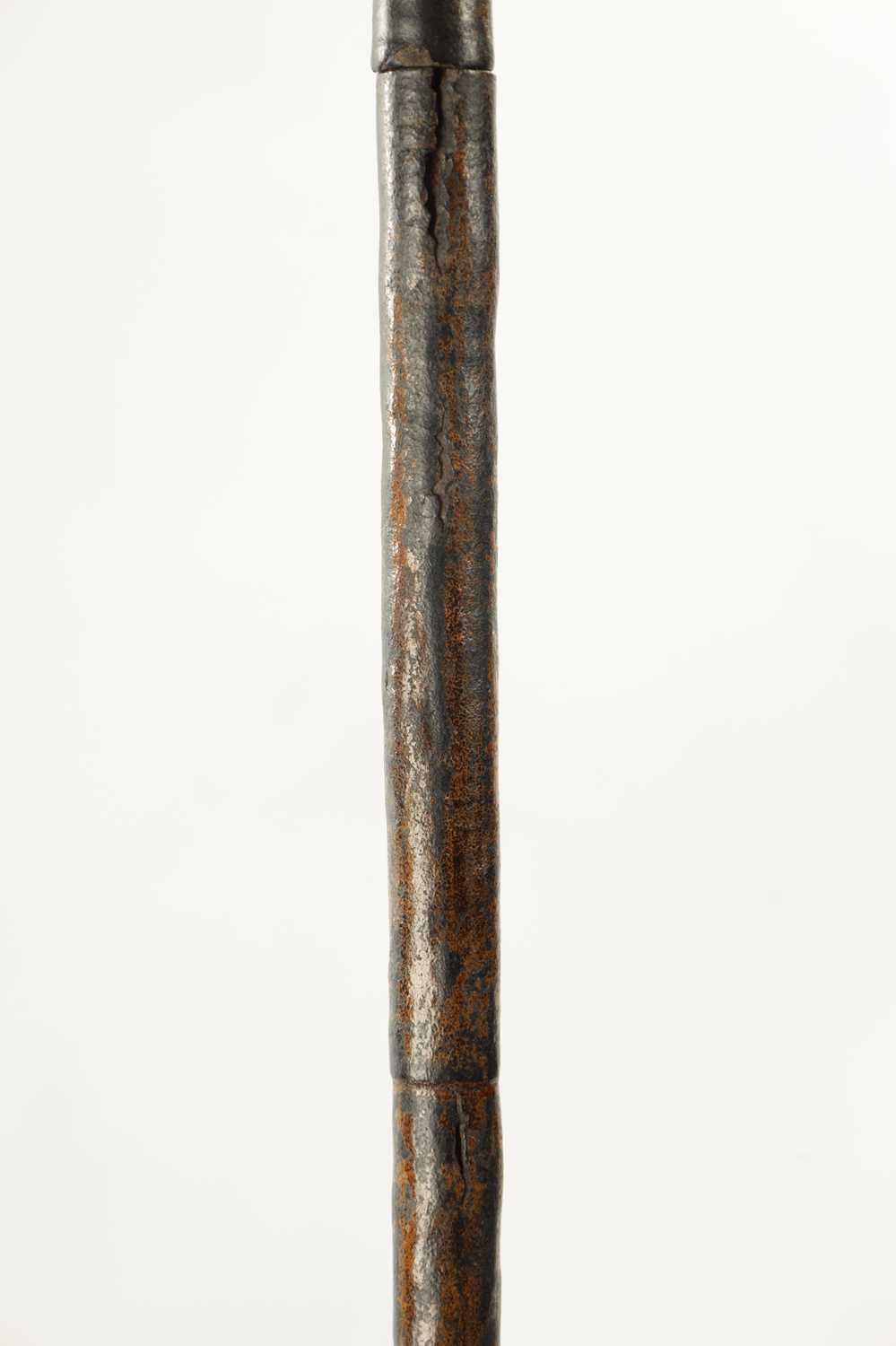 A 19TH CENTURY LEATHER COVERED SWORD STICK - Image 2 of 5