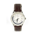 A GENTLEMAN’S LONGINES MASTER COLLECTION GMT WORLD TIME WRISTWATCH