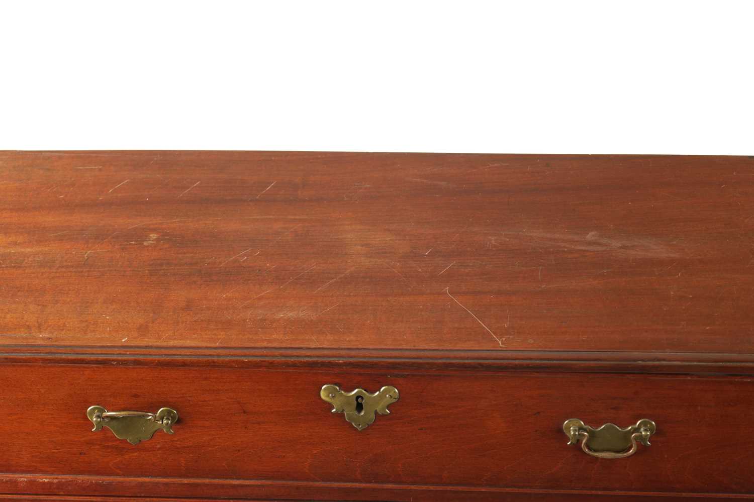 AN UNUSUAL AND RARE EARLY 18TH CENTURY RED WALNUT CHEST ON STAND POSSIBLY AMERICAN - Image 2 of 7