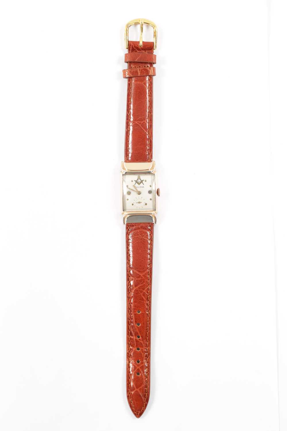 A 1940’S ROLLED GOLD BULOVA MASONIC WRISTWATCH - Image 7 of 7