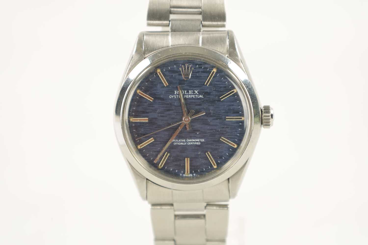 A GENTLEMAN’S 1970’S STEEL ROLEX OYSTER WRISTWATCH WITH RARE MOSAIC DIAL - Image 10 of 10