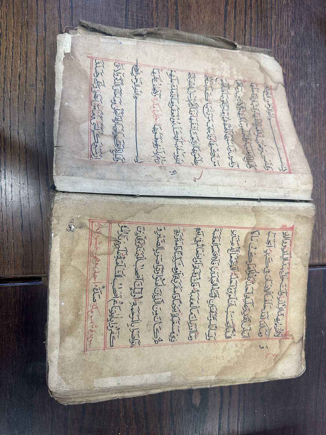 AN EARLY COPY OF THE KORAN LEATHER BOUND BOOK - Image 14 of 44