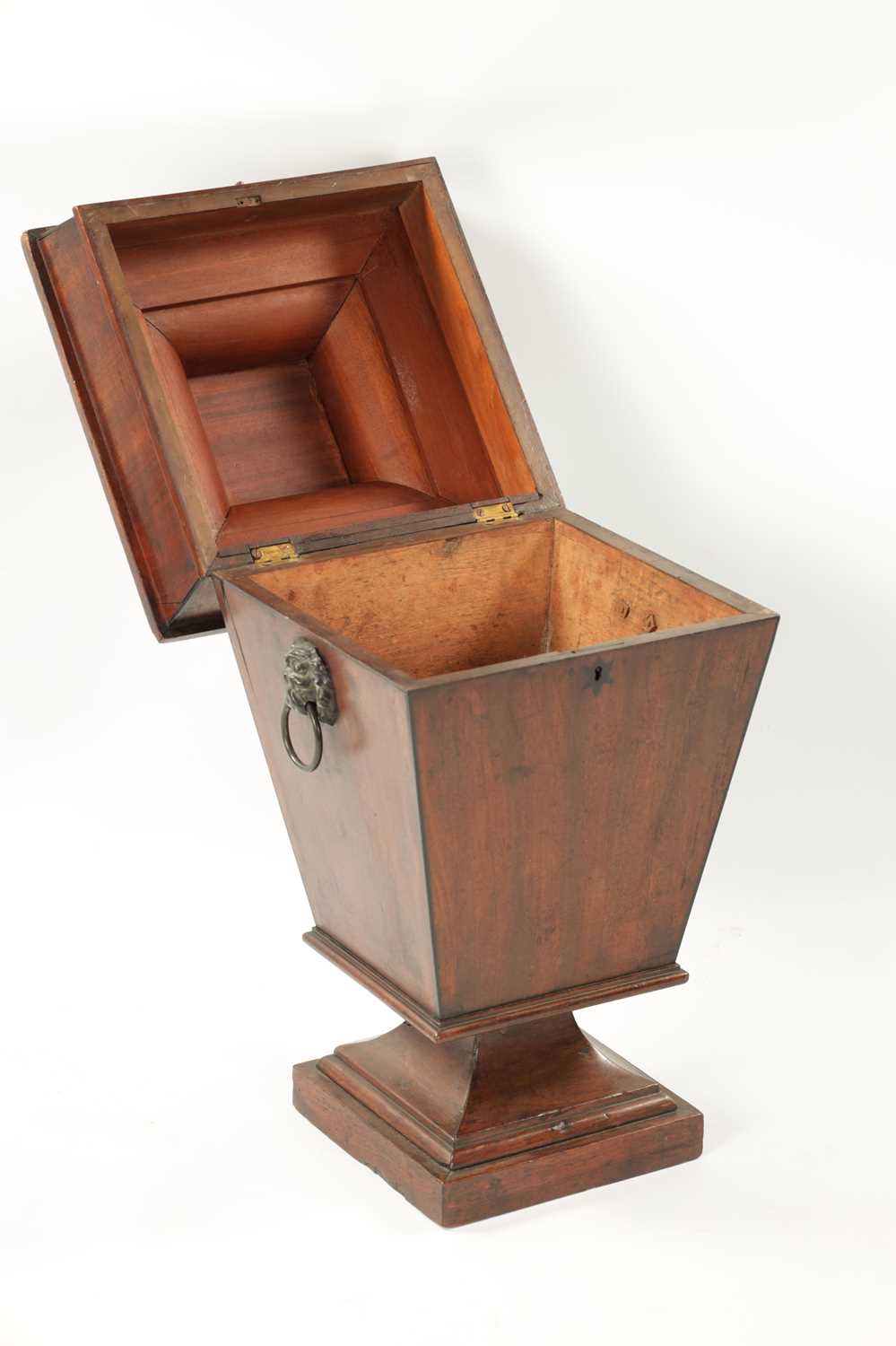 AN UNUSUAL REGENCY MAHOGANY KNIFE BOX - Image 4 of 7