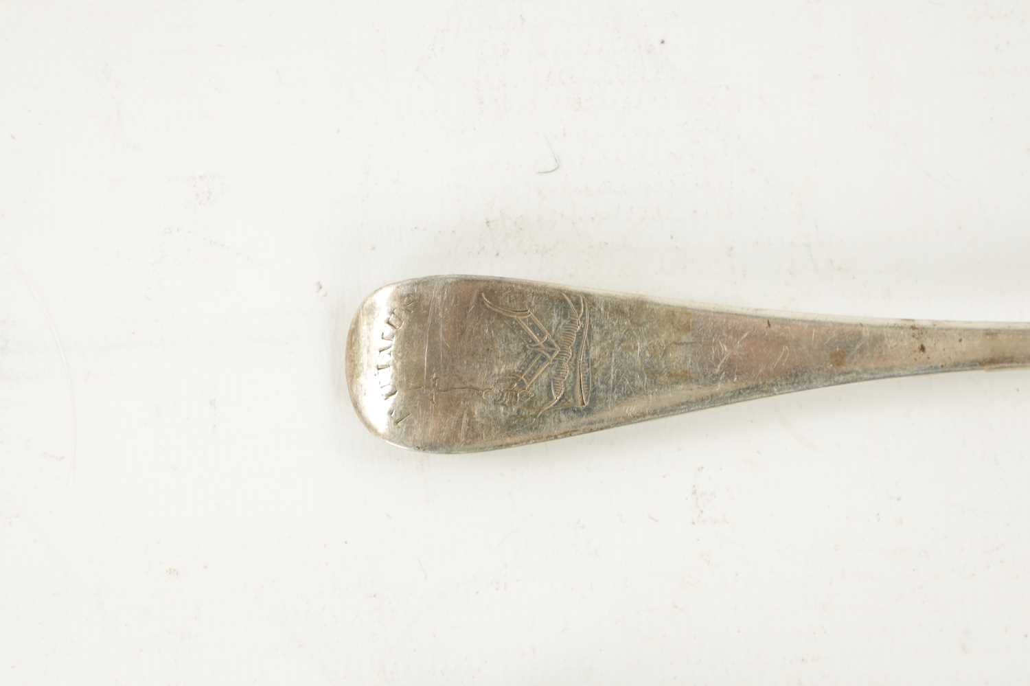 THREE GEORGE II SCOTTISH SILVER TABLESPOONS - Image 5 of 5