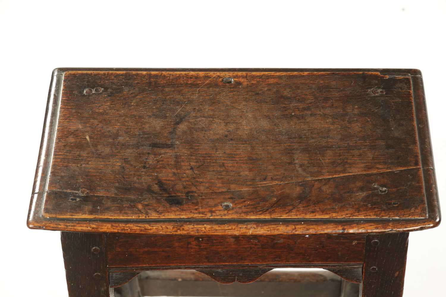 A 17TH CENTURY OAK JOINT STOOL - Image 3 of 6