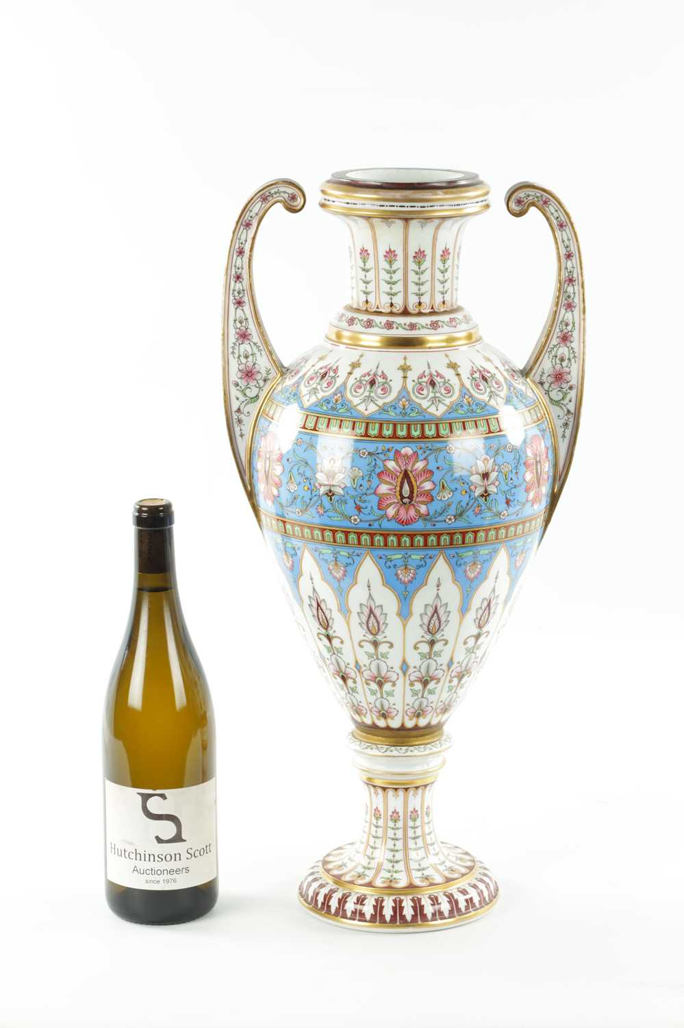 A LARGE LATE 19TH CENTURY PORCELAIN VASE POSSIBLY RUSSIAN - Image 2 of 8