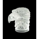 A RENE LALIQUE 'TETE D'AIGLE' CLEAR AND FROSTED GLASS CAR MASCOT