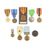 A MIXED COLLECTION OF NINE MEDALS