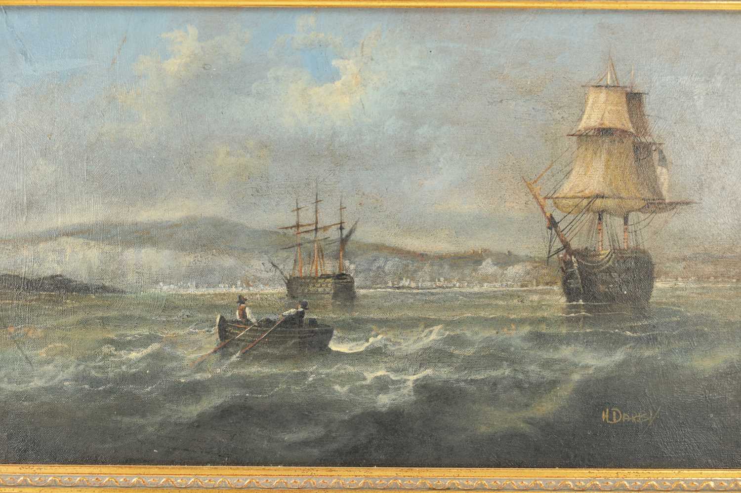 H. DARBY. 20TH CENTURY OIL ON BOARD - Image 4 of 6