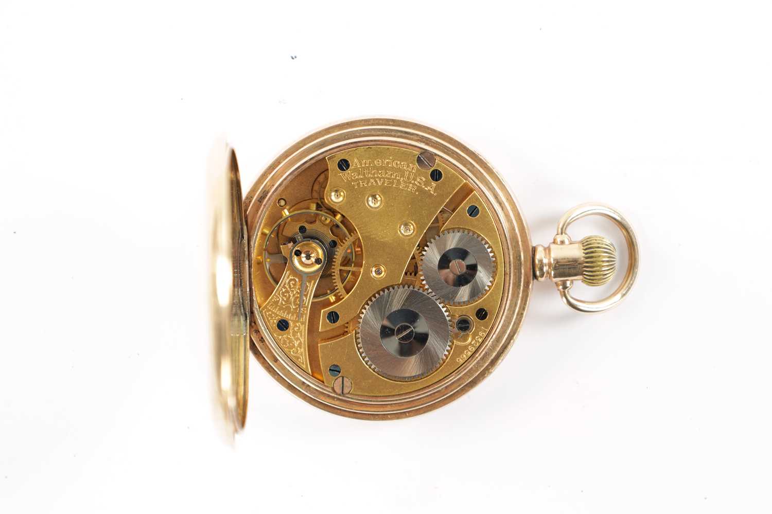 A 1920’S WALTHAM 9CT GOLD FULL HUNTER POCKET WATCH - Image 3 of 7