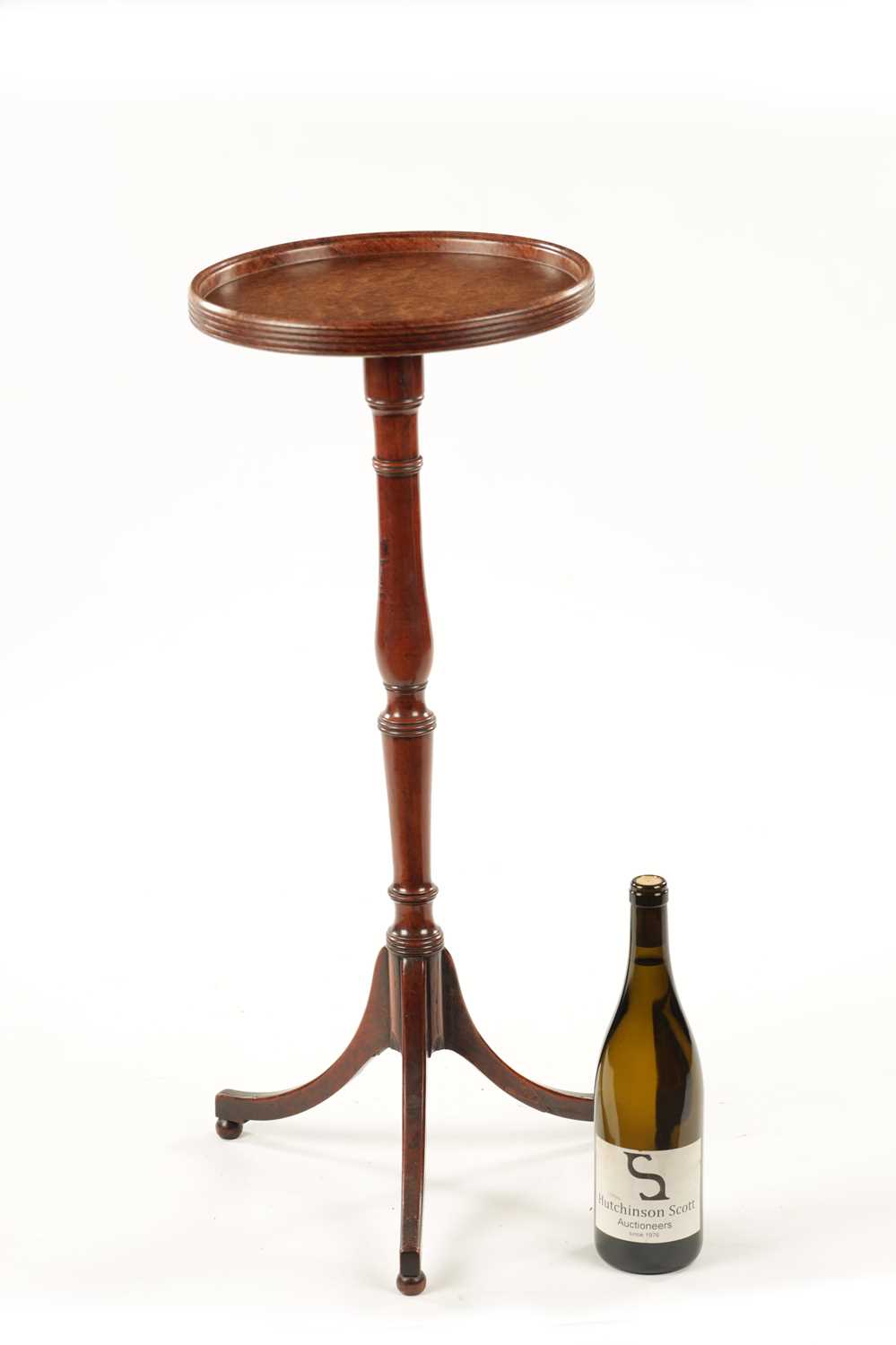 A RARE 18TH CENTURY FRUITWOOD AND BURR WOOD TOP WINE TABLE - Image 2 of 7