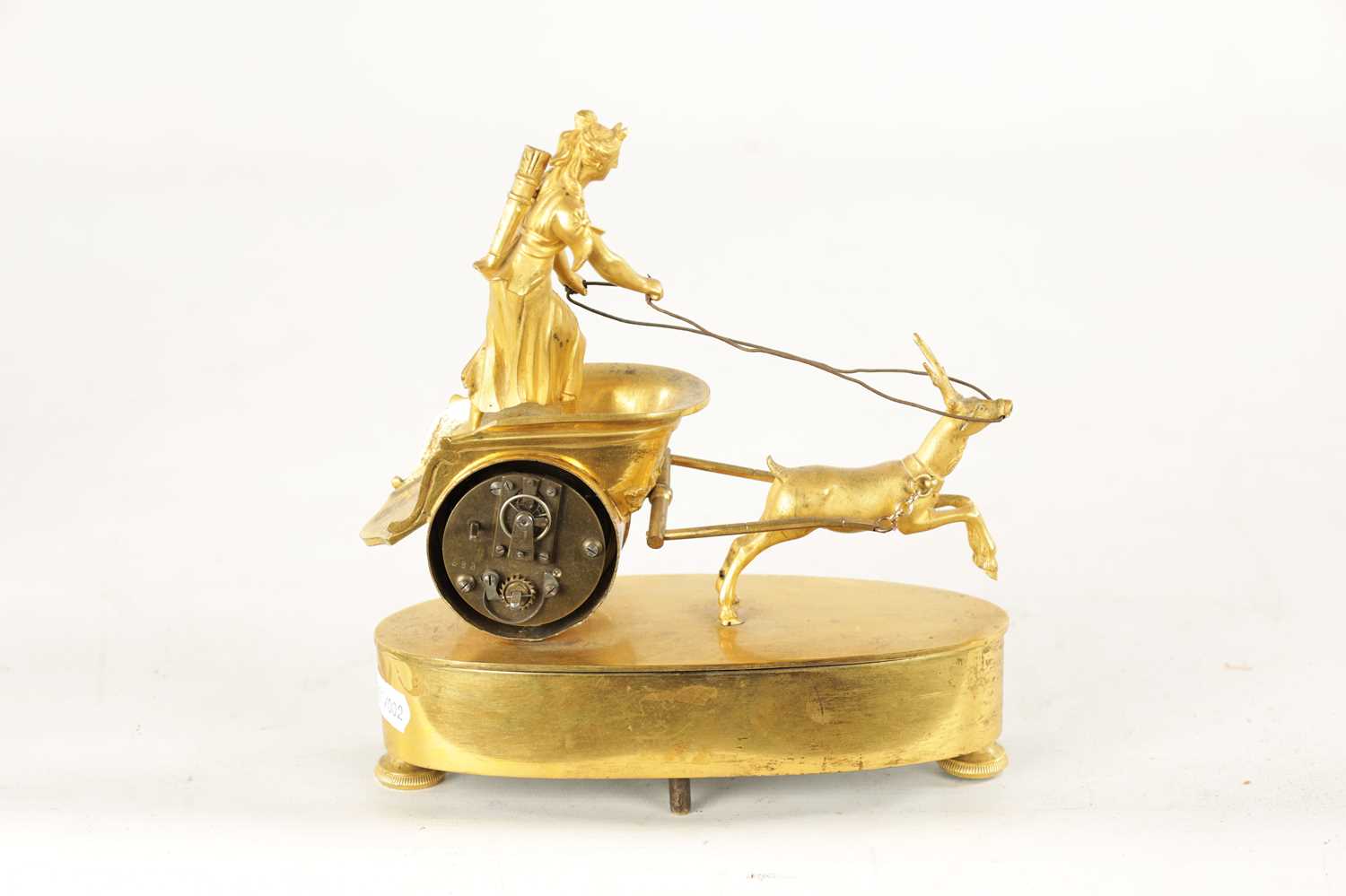 A LATE 19TH CENTURY FRENCH ORMOLU MANTEL CLOCK - Image 5 of 6