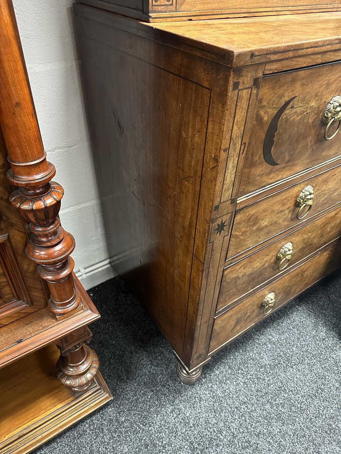 A FINE REGENCY MAHOGANY SECRETAIRE BOOKCASE IN THE MANNER OF GEORGE SMITH - Image 22 of 23