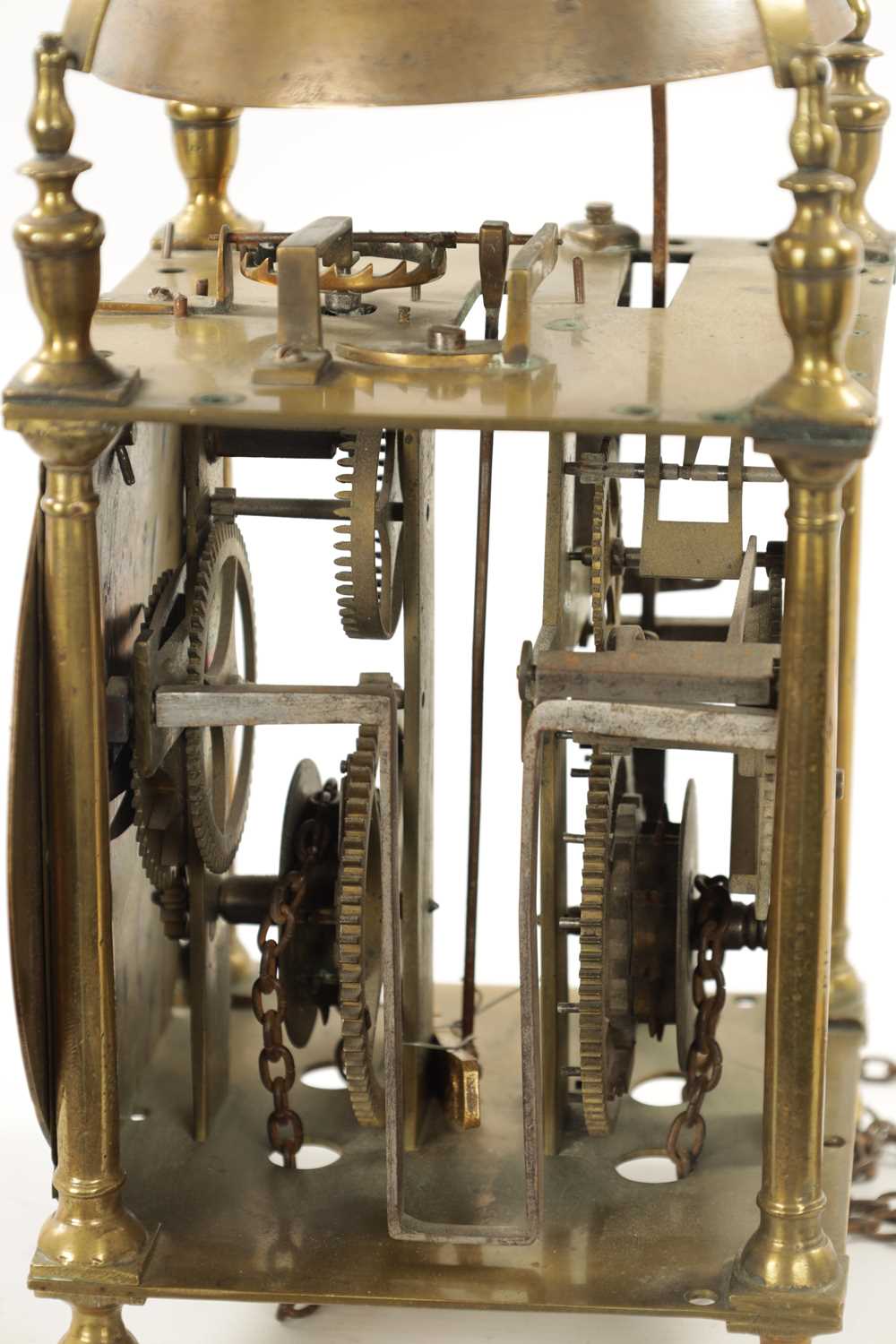 JOSEPH WINDMILLS, LONDON. A LATE 17TH CENTURY WINGED LANTERN CLOCK - Image 7 of 11