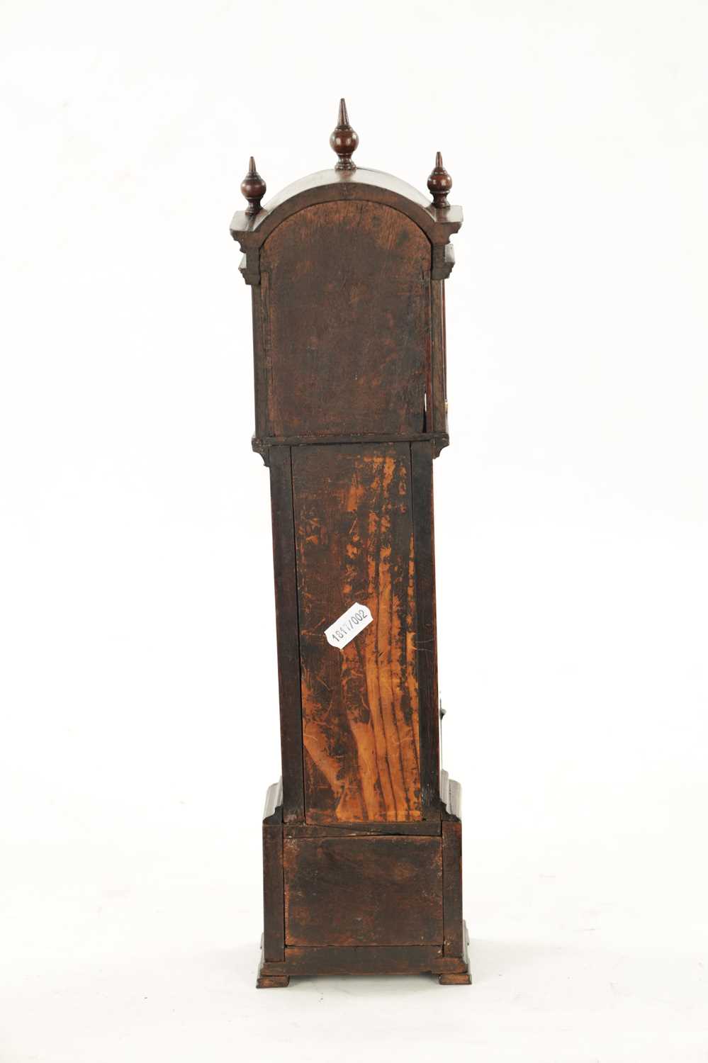 A RARE 18TH CENTURY MAHOGANY POCKET WATCH HOLDER FORMED AS A LIVERPOOL LONGCASE CLOCK - Image 6 of 10
