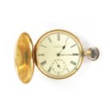 THOMAS R RUSSELL. 18 CHURCH STREET LIVERPOOL, AN 18CT GOLD FULL HUNTER GENTLEMAN'S POCKET WATCH