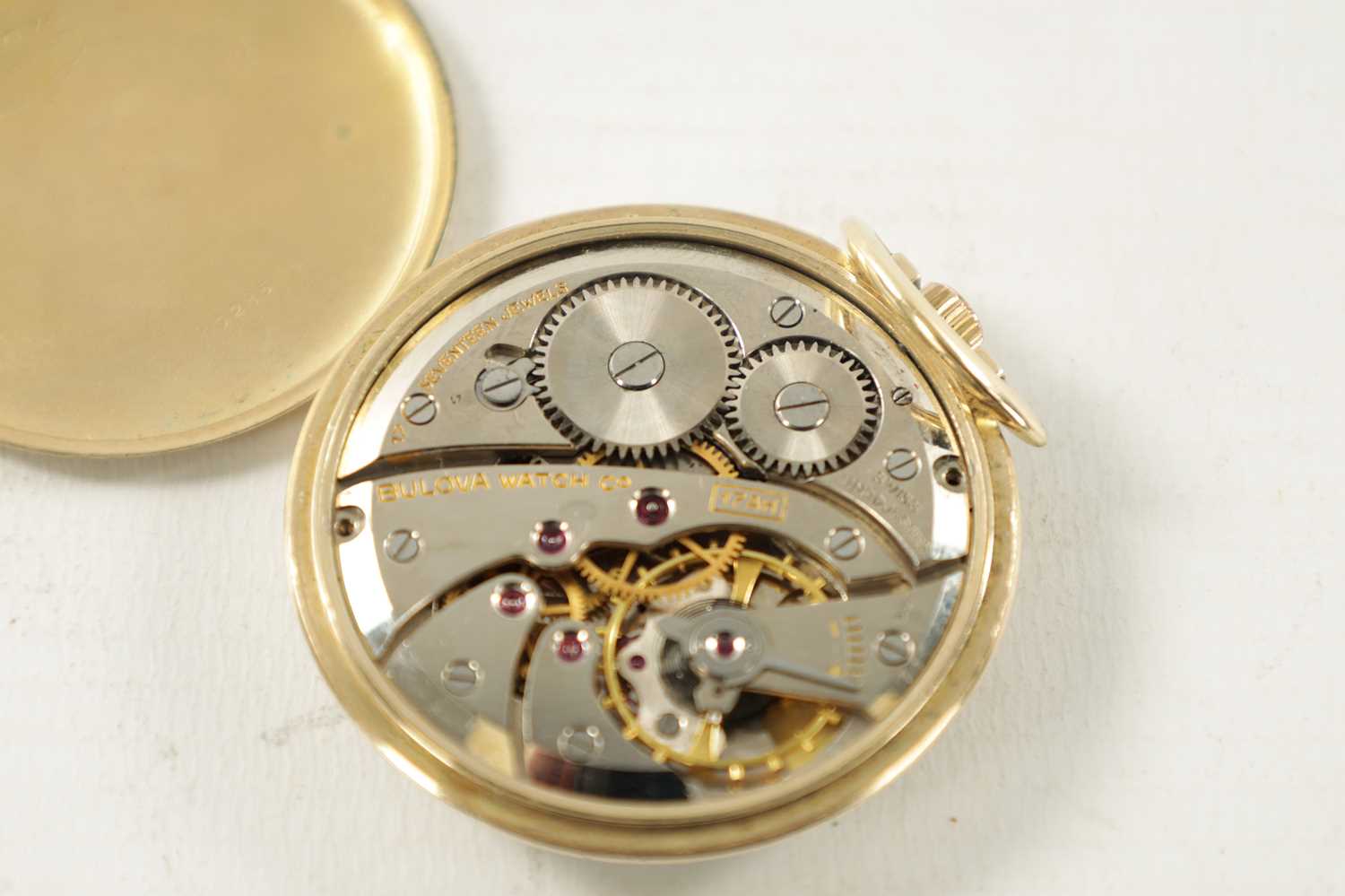 AN ART DECO 10CT ROLLED GOLD BULOVA POCKET WATCH - Image 3 of 4