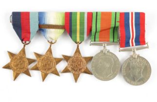 A GROUP OF FIVE WW2 MEDALS