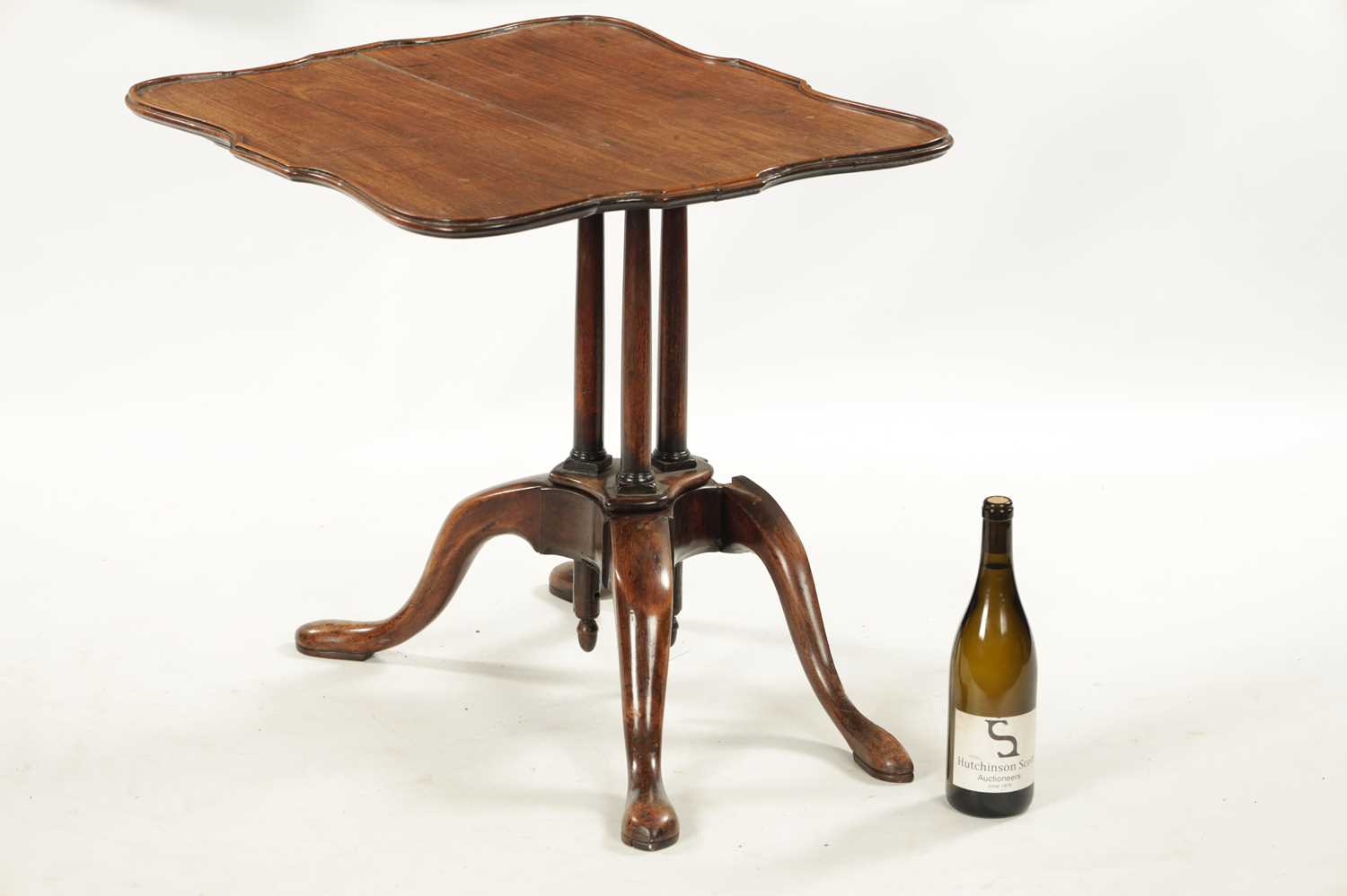 A RARE GEORGE III MAHOGANY METAMORPHIC ADJUSTABLE OCCASIONAL TABLE - Image 6 of 14