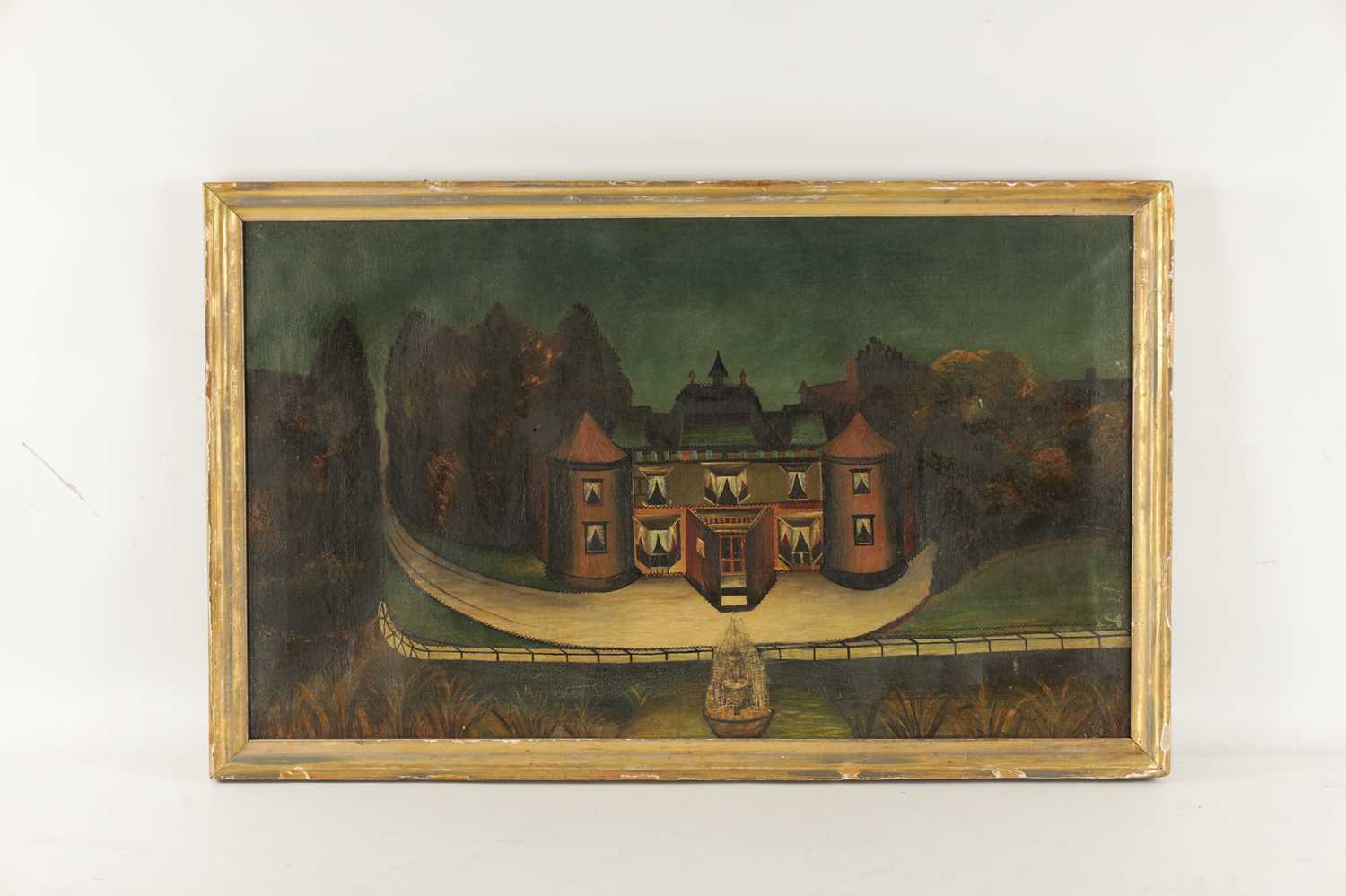 A RARE PAIR OF 18TH CENTURY NAIVE OIL ON CANVAS - Image 3 of 12