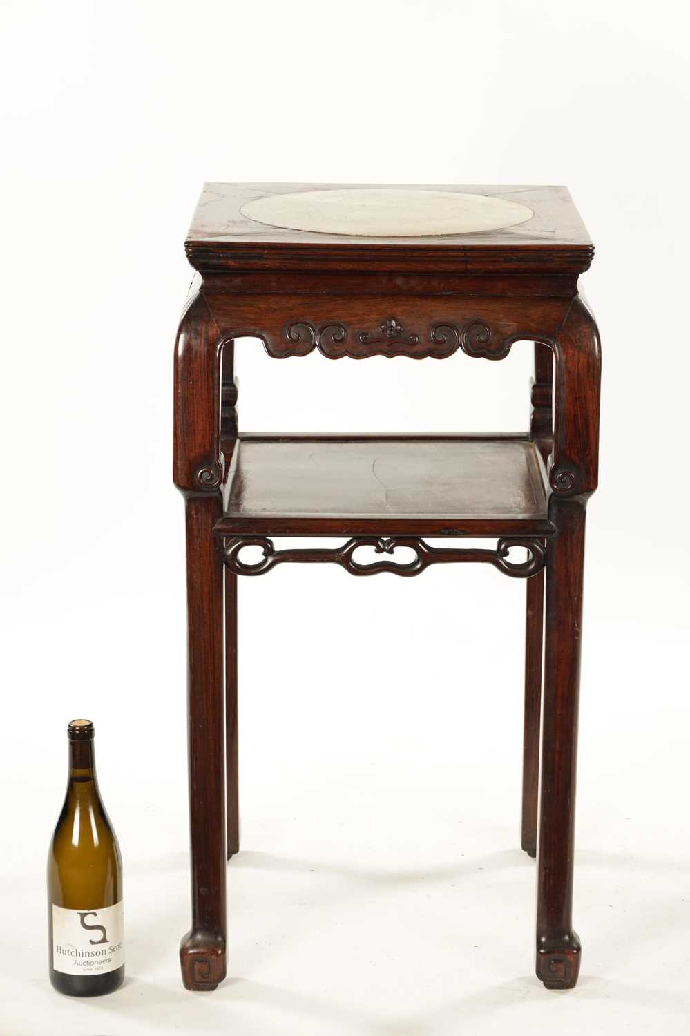 A 19TH CENTURY CHINESE HARDWOOD JARDINIERE STAND - Image 7 of 7