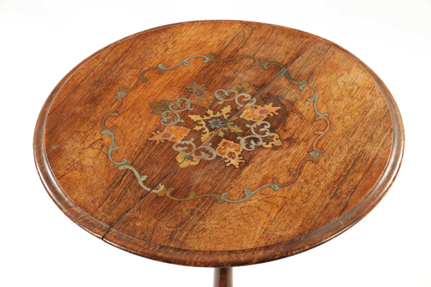 A REGENCY ROSEWOOD BRASS MOUNTED CIRCULAR TOP INLAID OCCASIONAL TABLE - Image 2 of 7