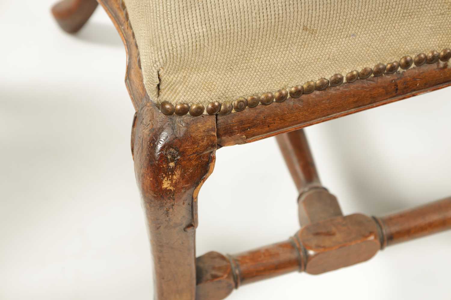 A MATCHED PAIR OF GEORGE I WALNUT SIDE CHAIRS OF SMALL SIZE - Image 8 of 10