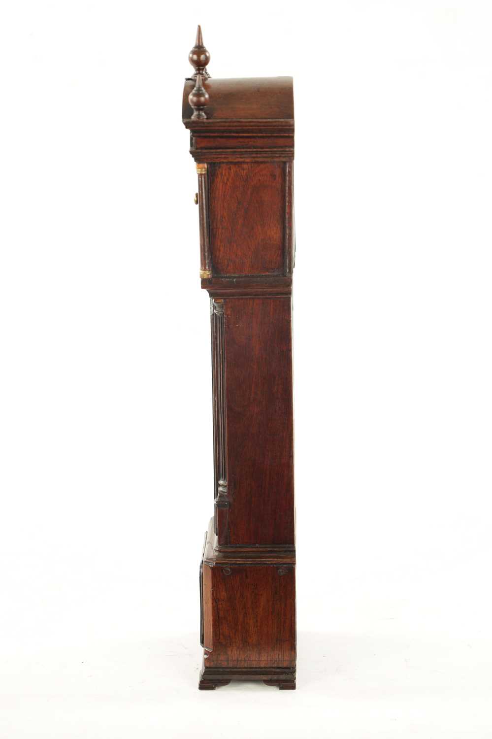 A RARE 18TH CENTURY MAHOGANY POCKET WATCH HOLDER FORMED AS A LIVERPOOL LONGCASE CLOCK - Image 4 of 10