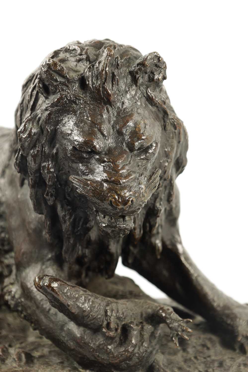 CHRISTOPE FRATIN (1801 - 1864). A 19TH CENTURY BRONZE ANIMALIER GROUP - Image 3 of 10