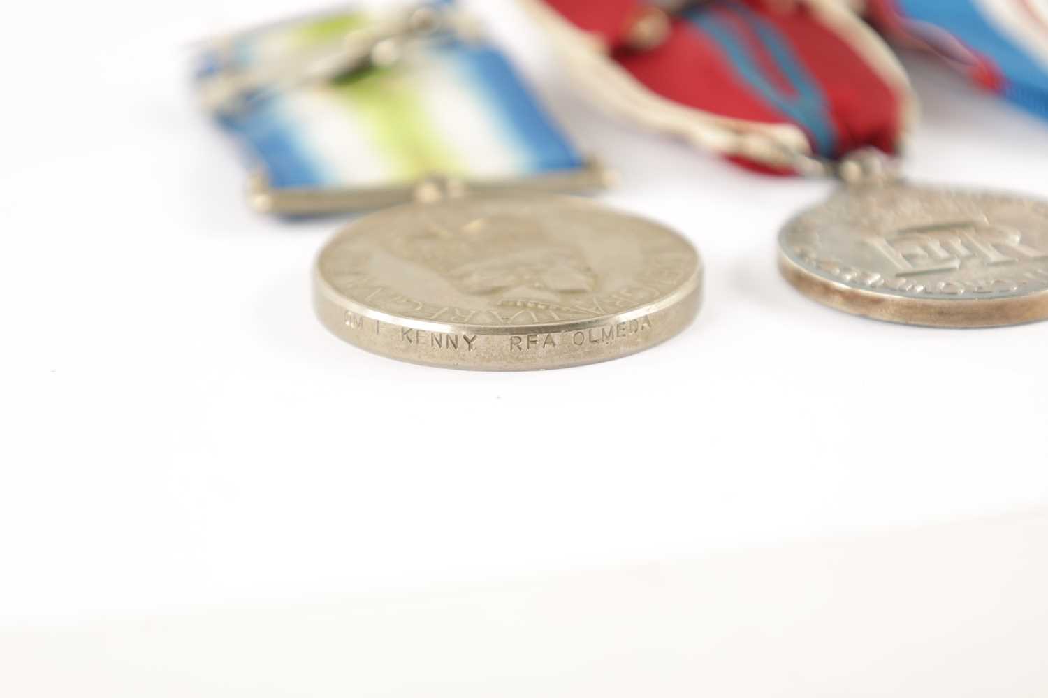 A 1982 FALKLANDS WAR SOUTH ATLANTIC MEDAL WITH ROSETTE. - Image 5 of 6