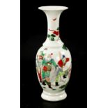 A 19TH CENTURY CHINESE FAMILLE VERTE VASE
