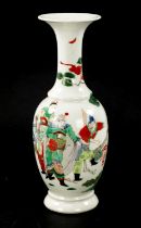 A 19TH CENTURY CHINESE FAMILLE VERTE VASE