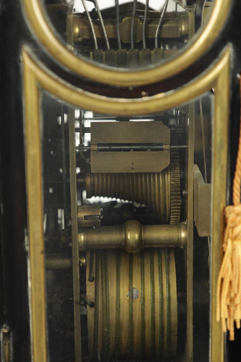 JOHN ELLICOTT, LONDON. A GEORGE II PULL QUARTER REPEATING VERGE BRACKET CLOCK - Image 6 of 10