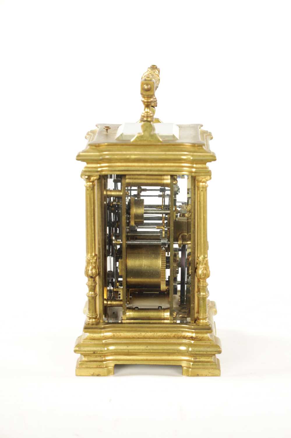 A LATE 19TH CENTURY GRAND SONNERIE REPEATING CARRIAGE CLOCK WITH ALAR - Image 5 of 8