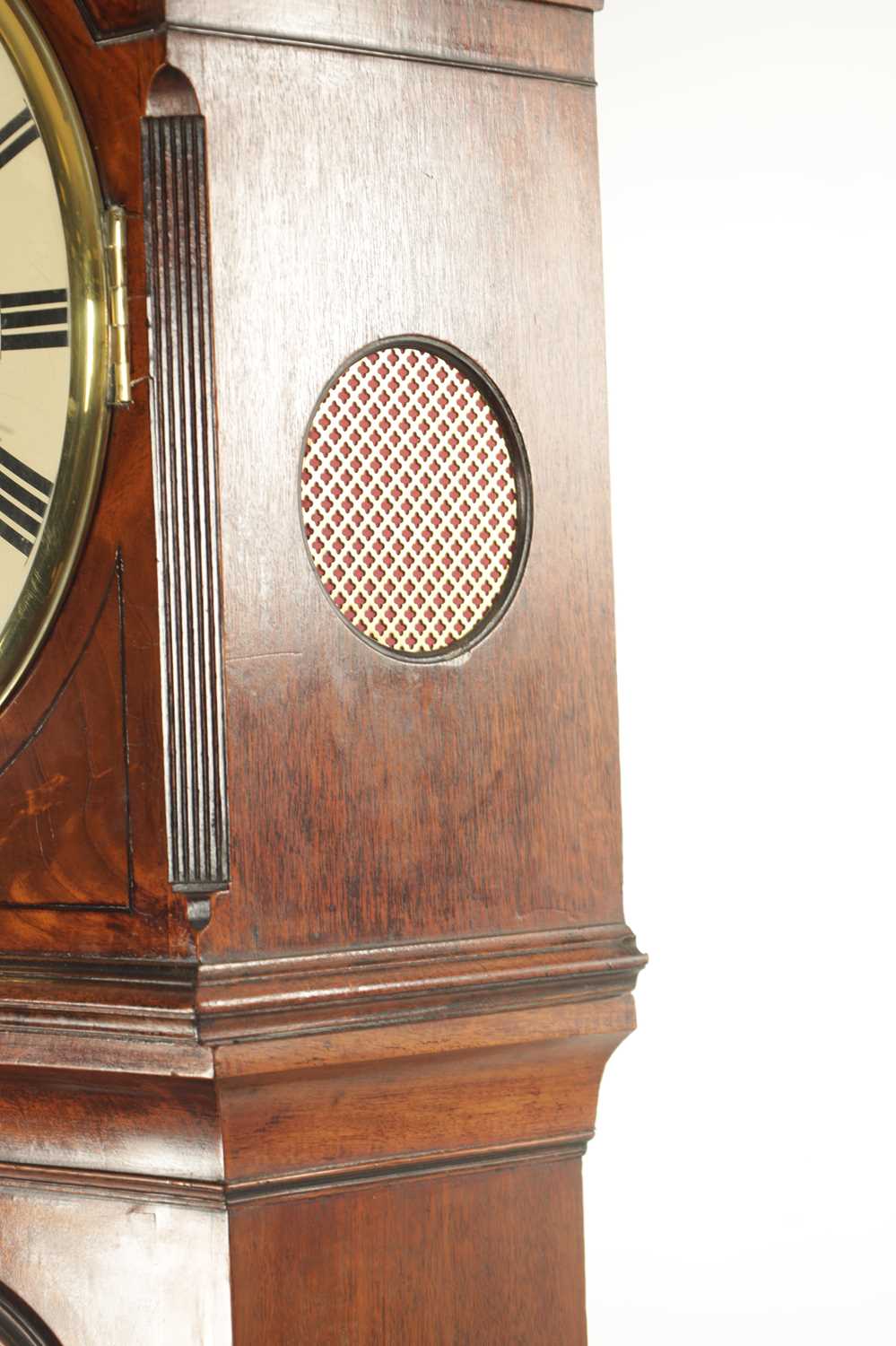 GRIMALDE, LONDON. A REGENCY MAHOGANY LONGCASE CLOCK - Image 3 of 7