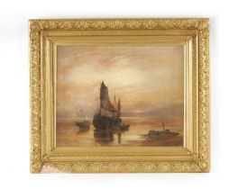 R. E. RENDELL AN EARLY 20TH CENTURY OIL ON CANVAS
