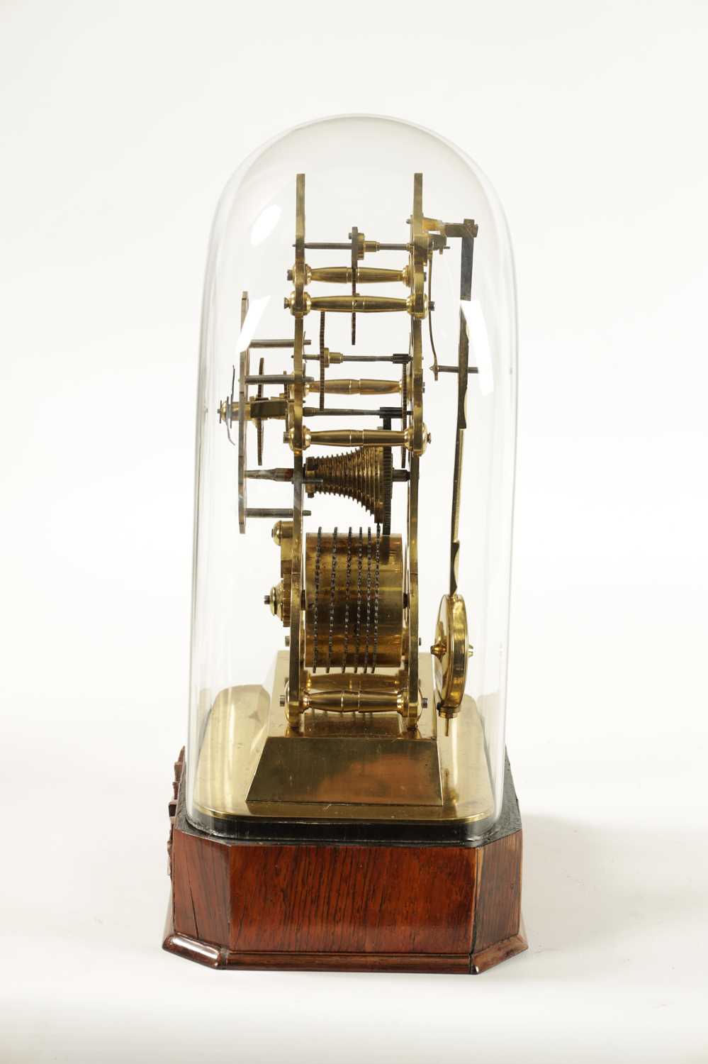 A MID 19TH CENTURY ENGLISH FUSEE SKELETON CLOCK - Bild 8 aus 10