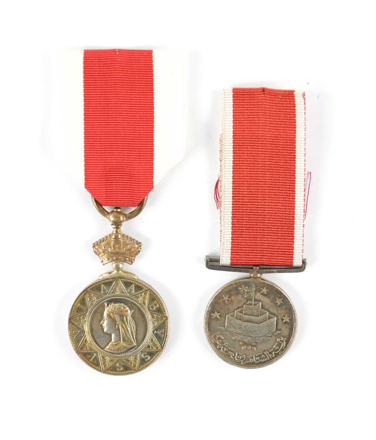 ABYSSINIA WAR MEDAL 1867-68. AND A SILVER JEAN D’ACRE