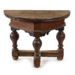 A LATE 17TH CENTURY OAK CREDENCE TABLE