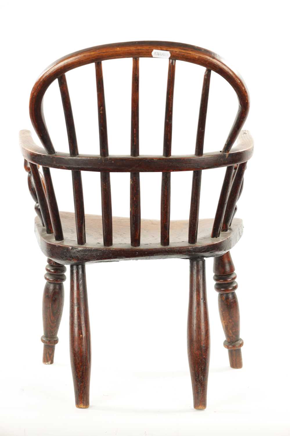 AN 18TH CENTURY ASH AND ELM CHILDS WINDSOR CHAIR - Image 8 of 9