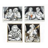 A COLLECTION OF FOUR 18TH CENTURY LIMOGES ENAMEL PANELS