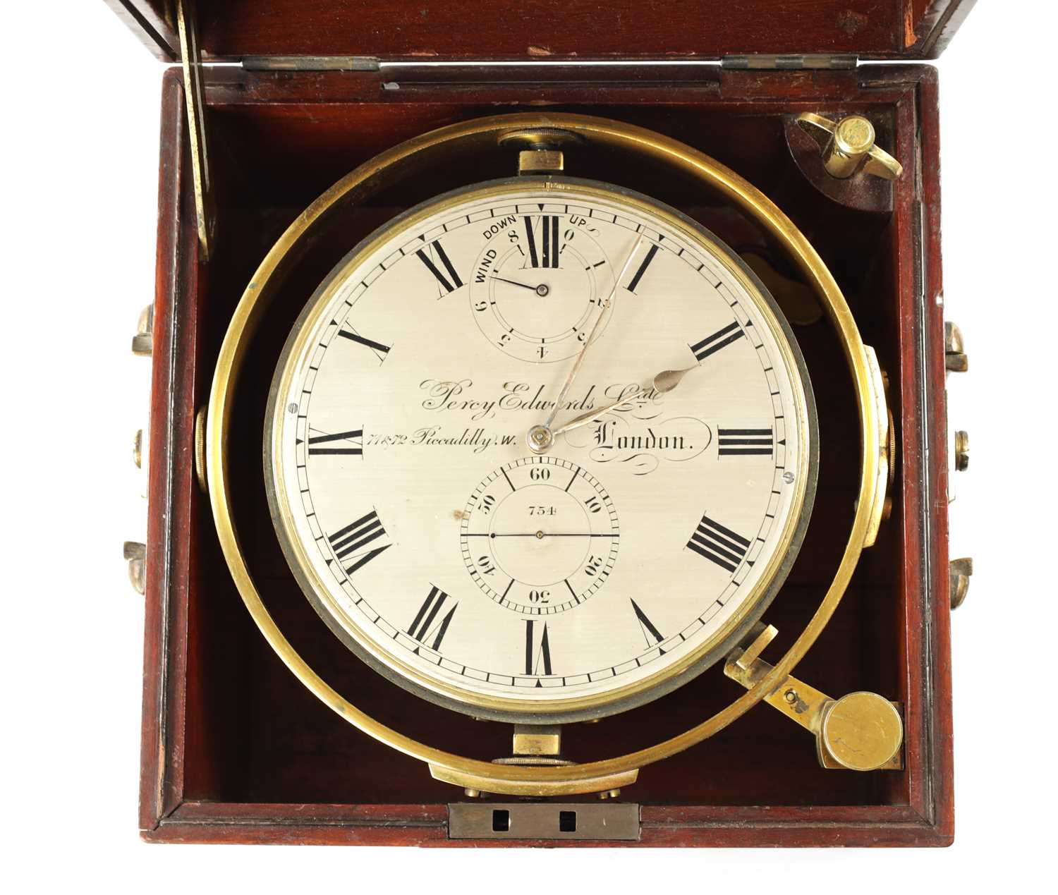 PERCY EDWARDS LTD, LONDON. A LARGE 19TH CENTURY EIGHT DAY MARINE CHRONOMETER - Image 6 of 9