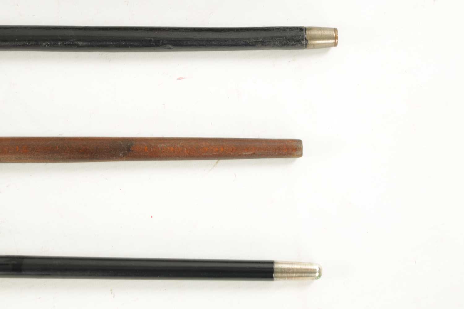 A COLLECTION OF THREE LATE 19TH CENTURY SILVER TOPPED WALKING STICKS - Image 4 of 4
